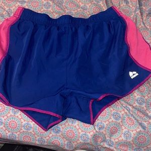 Pink and blue shorts